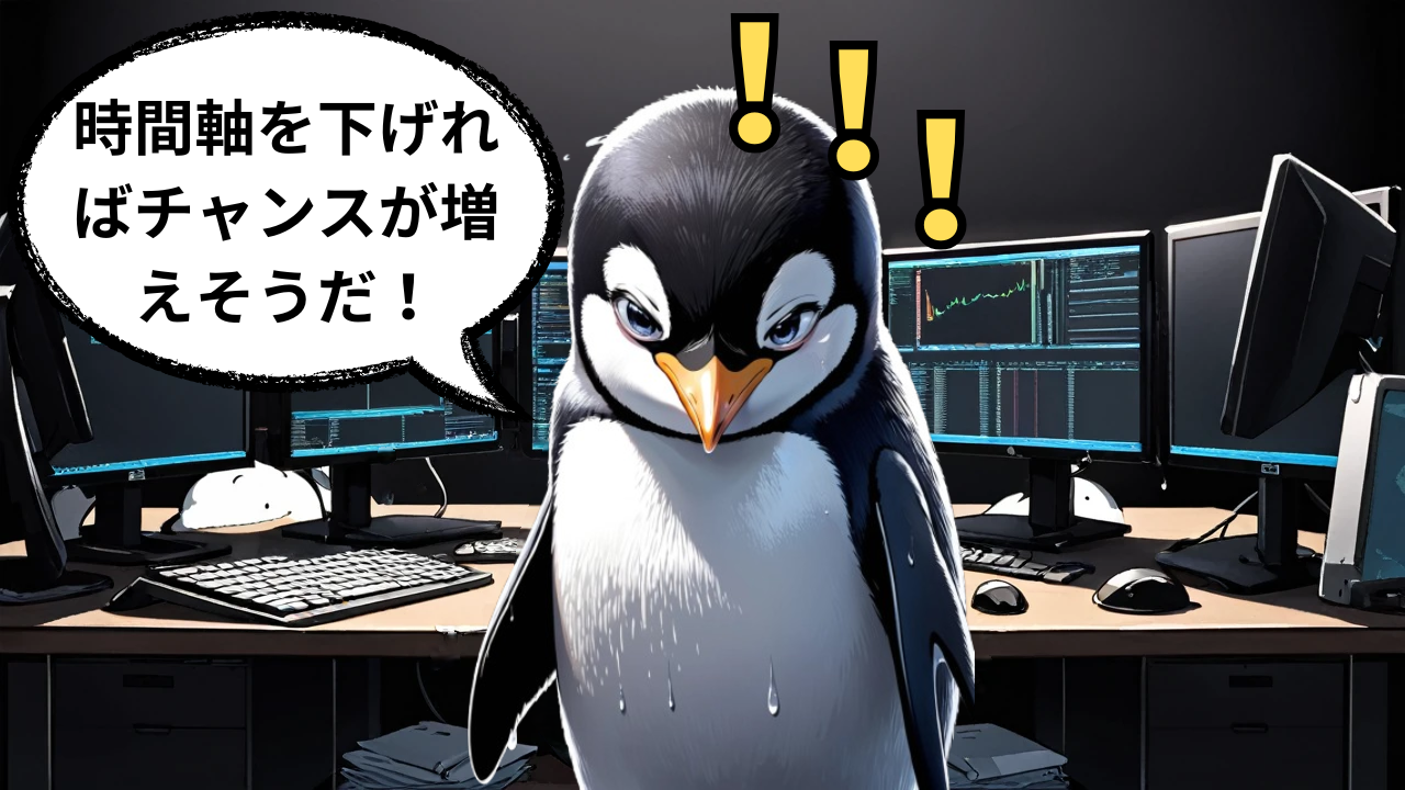 時間軸を下げる